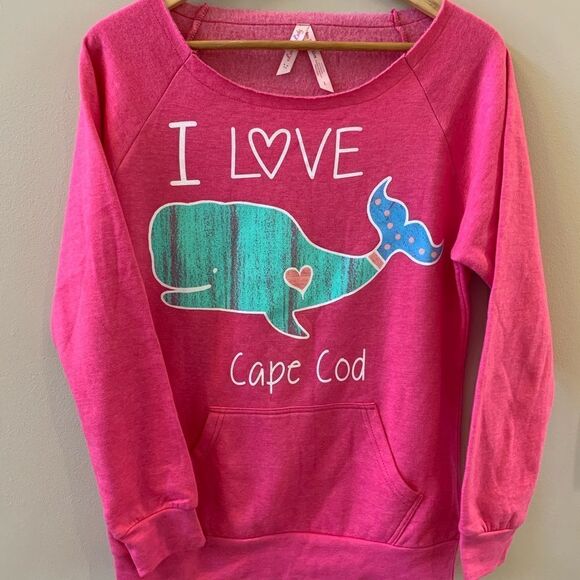 Luckee Lady Tops - Luckee Lady Pullover Sweatshirt I Love Cape Cod Womens Size L